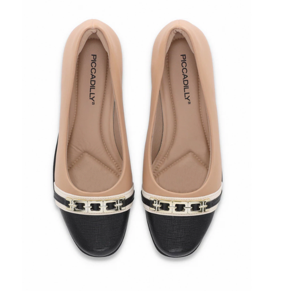 Sapatilha Feminina Anabela Piccadilly Nude 143235 - Imagem 3
