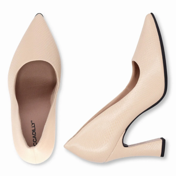 Sapato Scarpin Feminino Piccadilly Salto Alto Off-white 749236