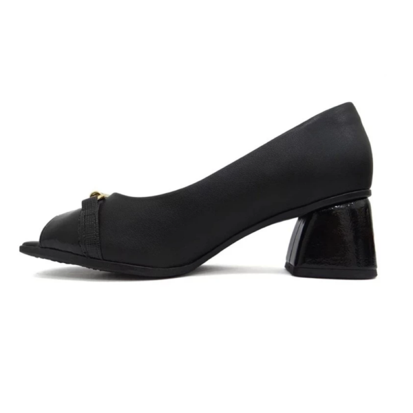 Peep Toe Sapato Piccadilly Maxi Adriana Preto 715020