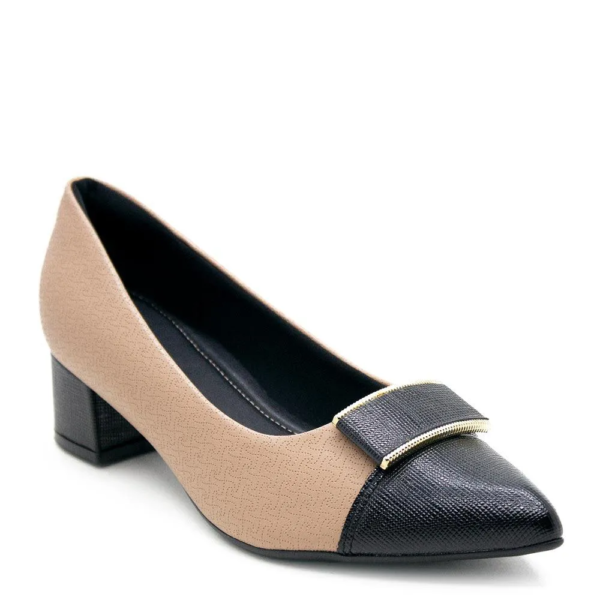 Sapato Scarpin Feminino Piccadilly Salto Médio Nude 739046