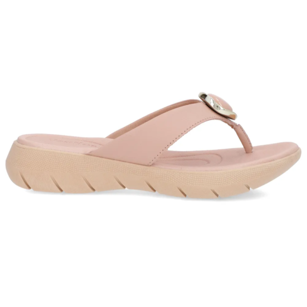 Chinelo Usaflex em Couro Rose AL1406