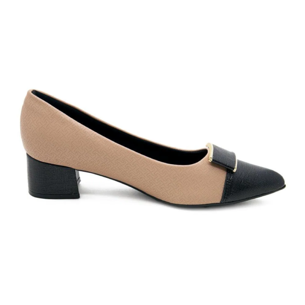 Sapato Scarpin Feminino Piccadilly Salto Médio Nude 739046