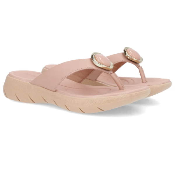 Chinelo Usaflex em Couro Rose AL1406