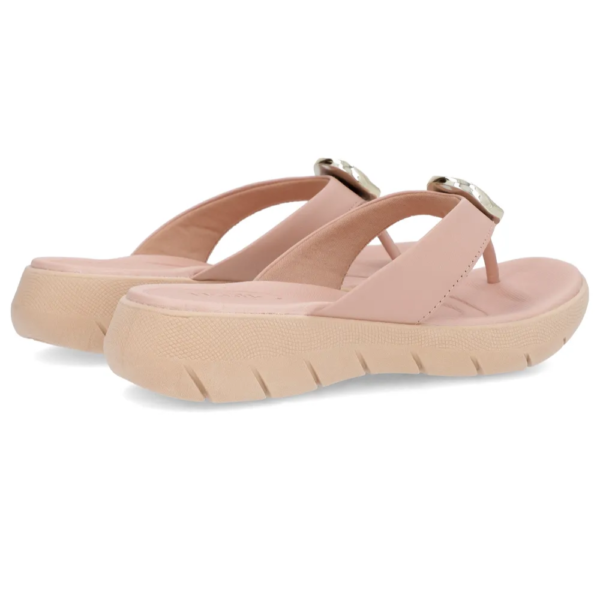 Chinelo Usaflex em Couro Rose AL1406