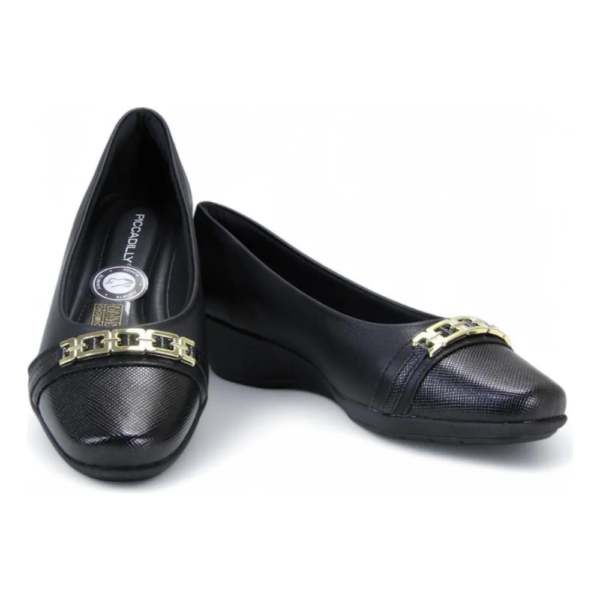 Sapatilha Feminina Anabela Piccadilly Preto 143235