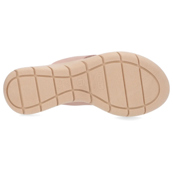 Chinelo Usaflex em Couro Rose AL1406