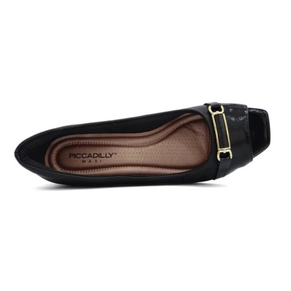 Peep Toe Sapato Piccadilly Maxi Adriana Preto 715020