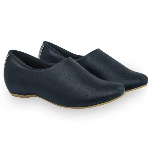 Sapatilha Anabela Feminina Usaflex em Elastano para Diabetes Azul N2251DB