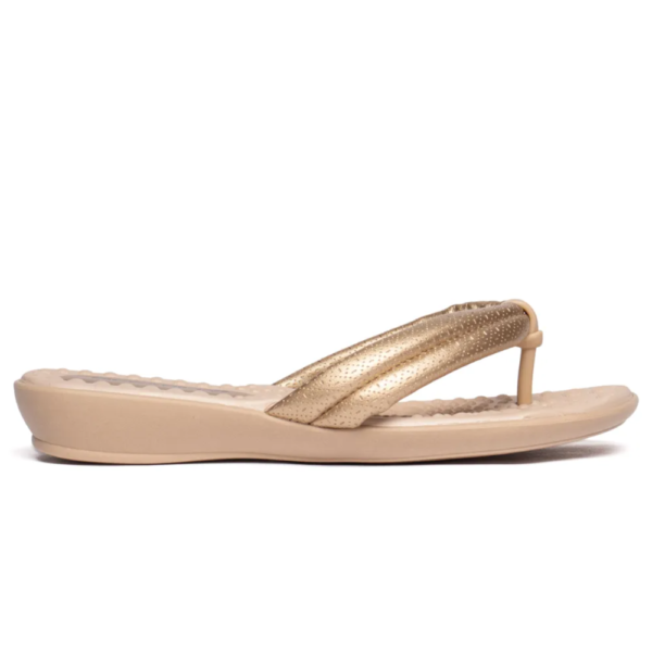 Chinelo Feminino Confort Piccadilly Dourada 500401