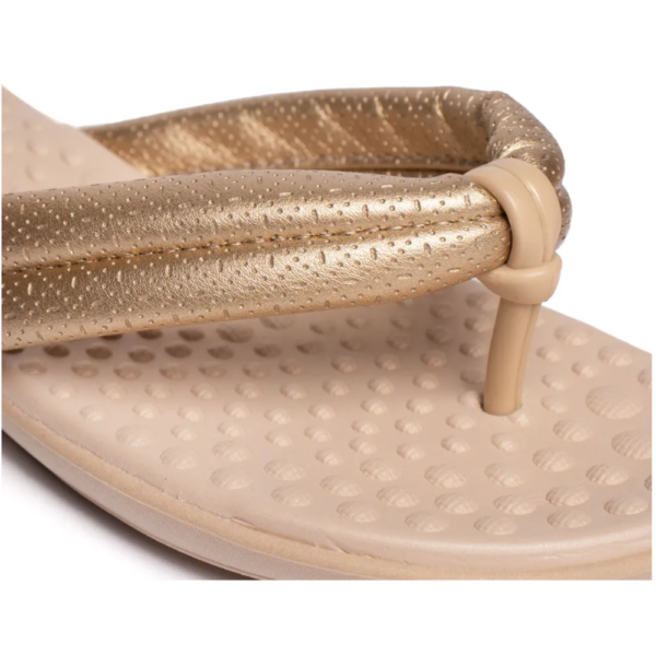 Chinelo Feminino Confort Piccadilly Dourada 500401