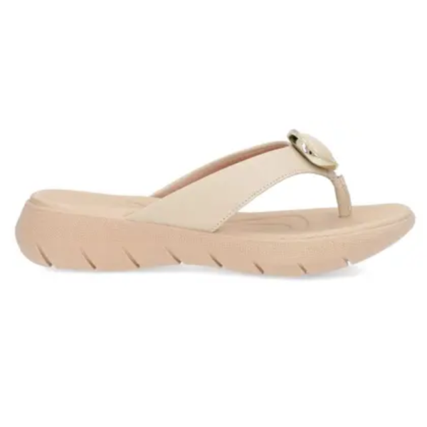 Chinelo Usaflex em Couro Vanilla AL1406