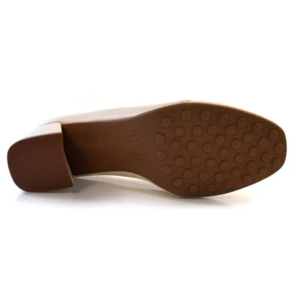 Mocassim Feminino Modare Salto Bloco Médio Off-white 7373.107.21736.83517