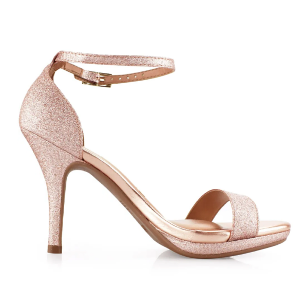 Sandália Feminina Vizzano Salto Fino Ouro Rosado 6210.655.26594.23146