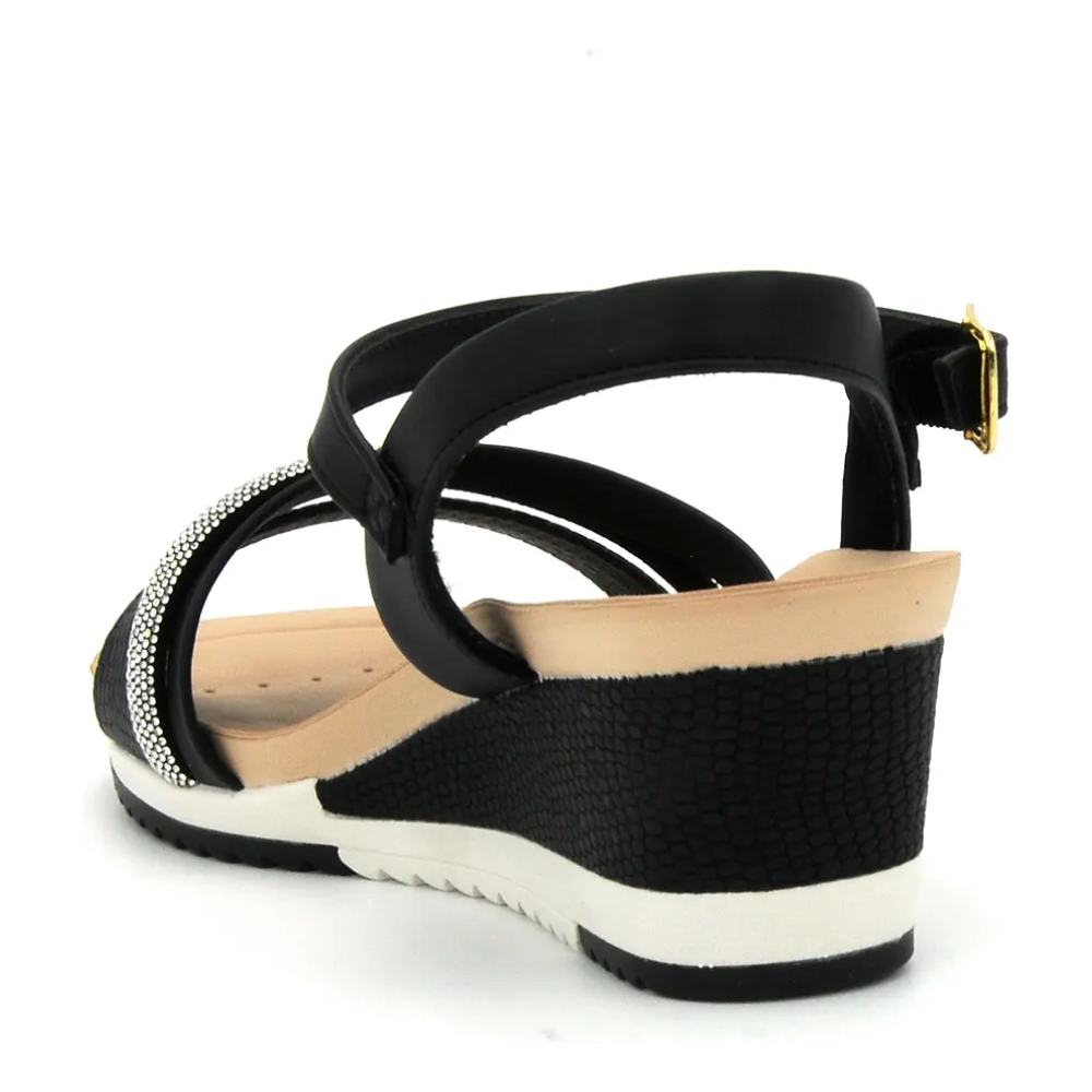 Sandália Feminina Modare Anabela Preto 7123.147.28289.79854 - Imagem 4