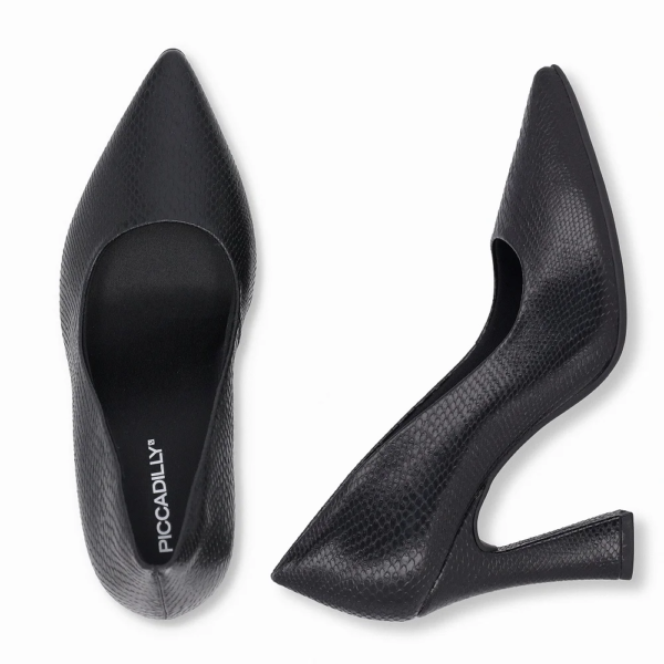 Sapato Scarpin Feminino Piccadilly Salto Alto Preto 749236