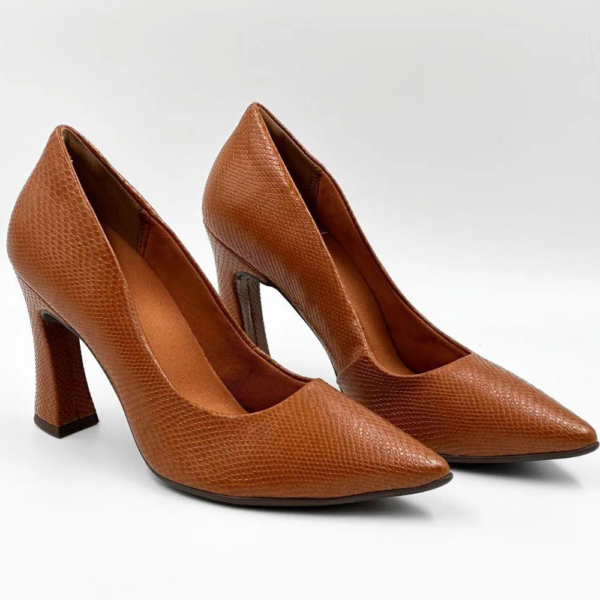 Sapato Scarpin Feminino Piccadilly Salto Alto Ocre 749236