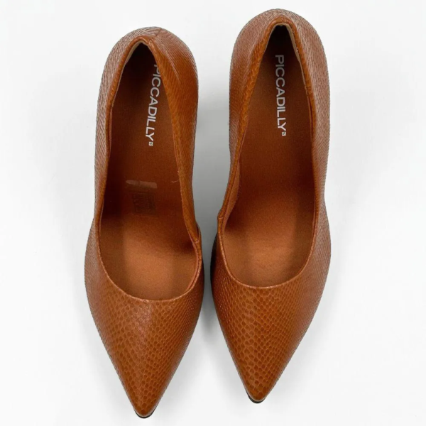 Sapato Scarpin Feminino Piccadilly Salto Alto Ocre 749236
