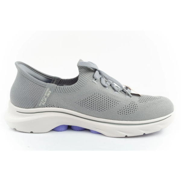 Tênis Skechers Go Walk 7 Via Slip-ins Cinza 125213-GYLV