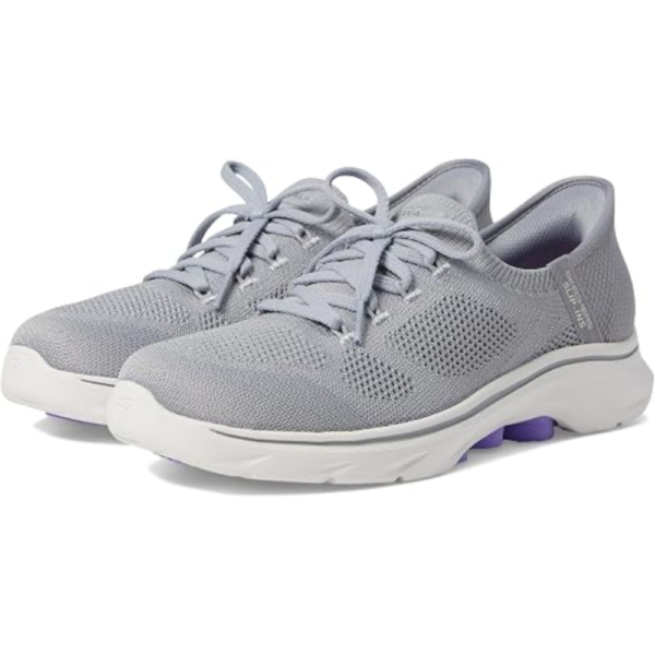 Tênis Skechers Go Walk 7 Via Slip-ins Cinza 125213-GYLV