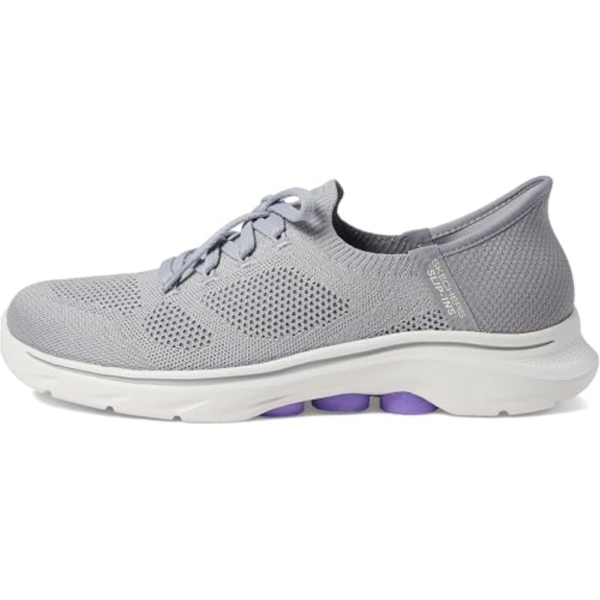 Tênis Skechers Go Walk 7 Via Slip-ins Cinza 125213-GYLV