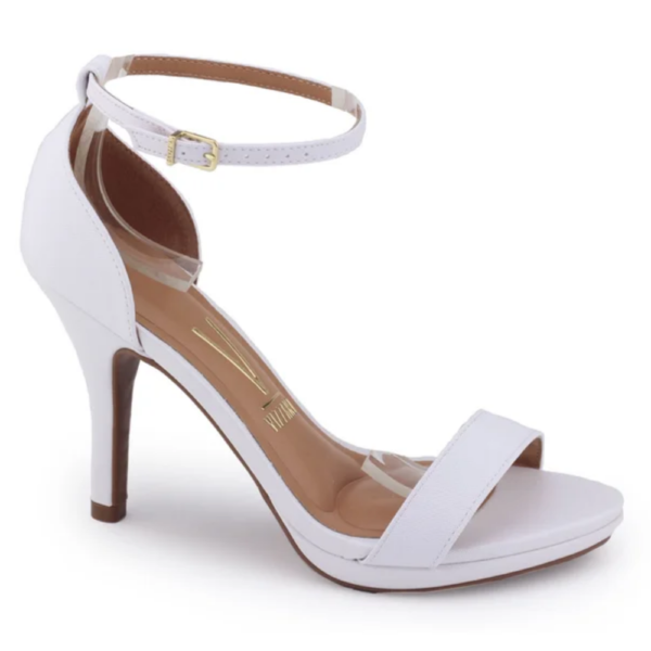 Sandália Feminina Vizzano Salto Fino Branca 6210.1019.7286.16072