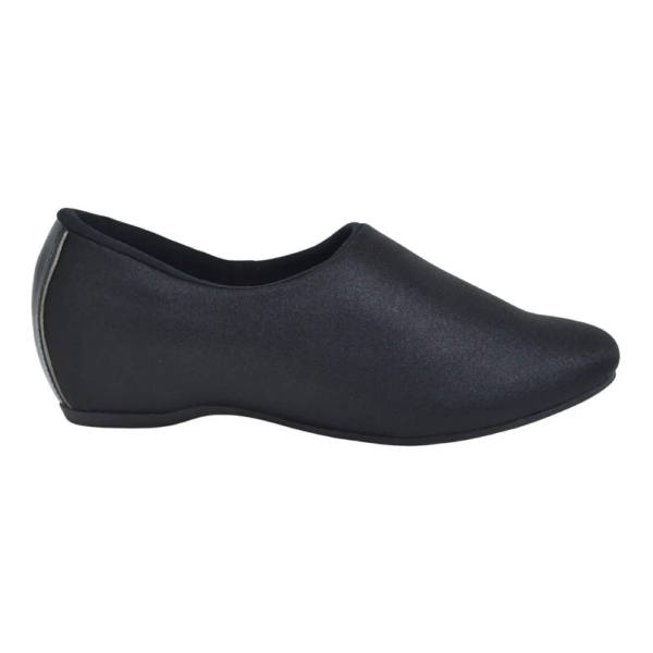 Sapatilha Anabela Feminina Usaflex em Elastano para Diabetes Preto N2251DB
