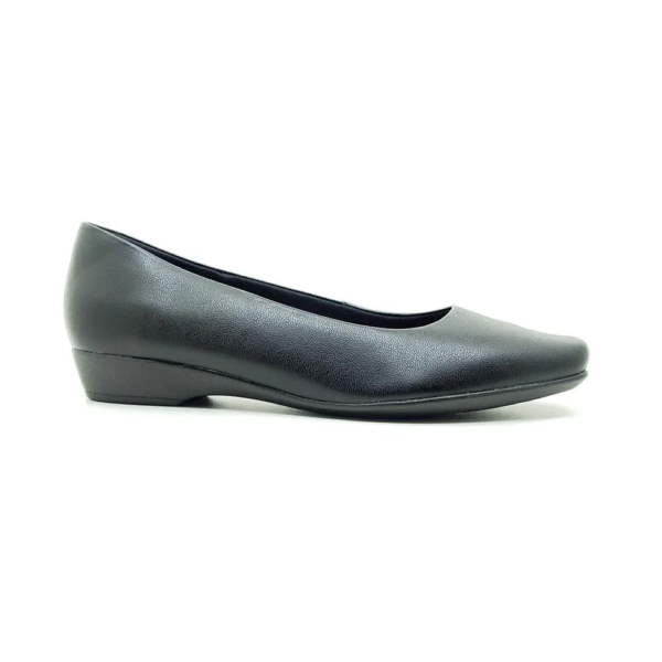 Sapatilha Feminina Usaflex Bico Quadrado Preto AI1406