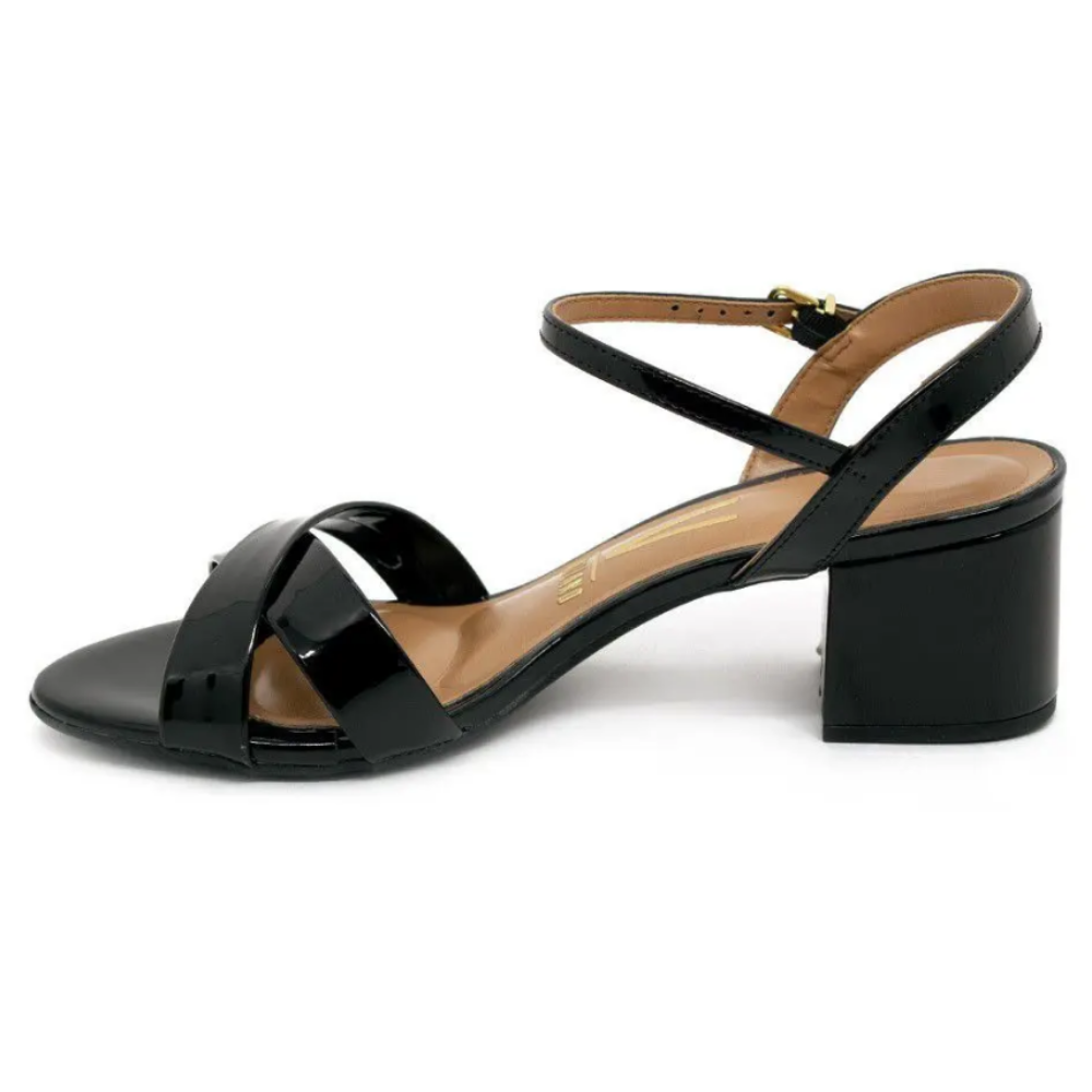 Sandália Feminina Vizzano Salto Bloco Vernizada Preto 6291.927.13488.15745 - Imagem 2