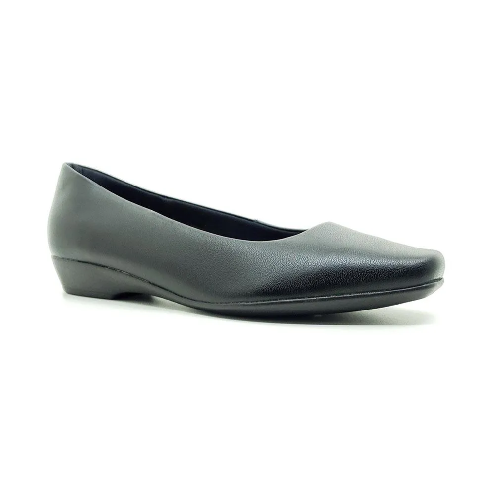 Sapatilha Feminina Usaflex Bico Quadrado Preto AI1406 - Imagem 2