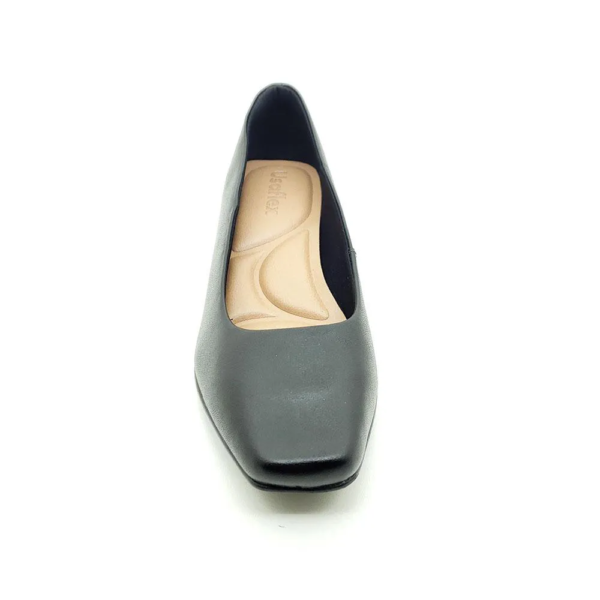 Sapatilha Feminina Usaflex Bico Quadrado Preto AI1406