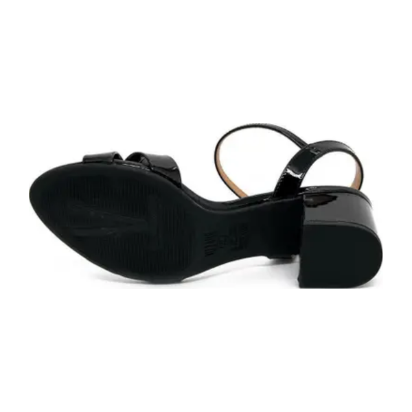 Sandália Feminina Vizzano Salto Bloco Vernizada Preto 6291.927.13488.15745