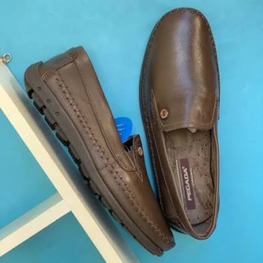 Mocassim Pegada Masculino em Couro Cravo 141601-03 - Imagem 6