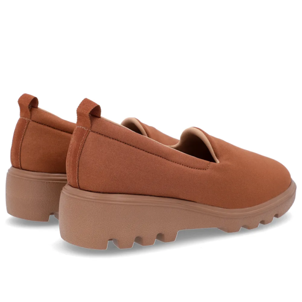Mocassim Feminino Usaflex em Elastano Tratorado Bronze AM18003