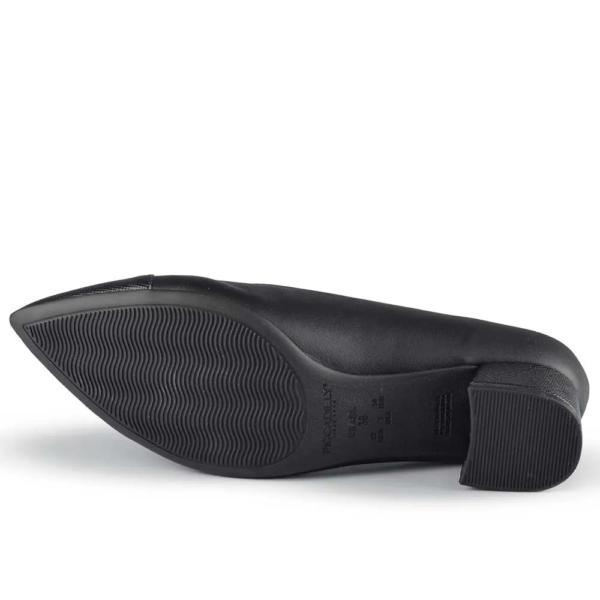 Sapato Feminino Piccadilly Salto Bloco Conforto Preto 739095