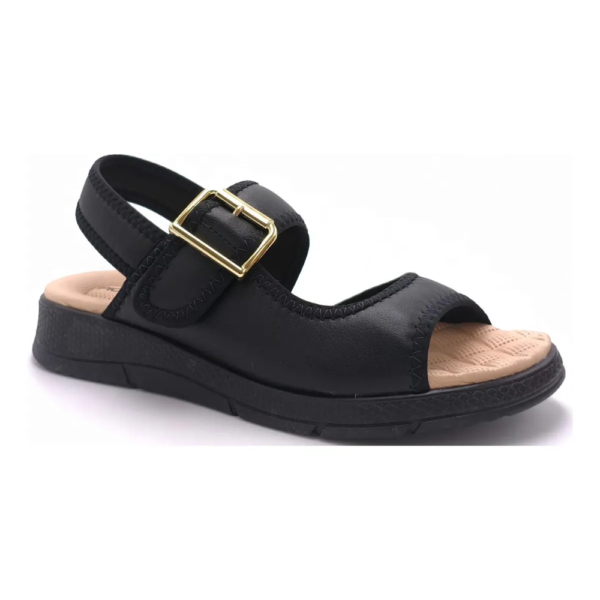 Sandália Piccadilly Esporão Médio Preto 571019