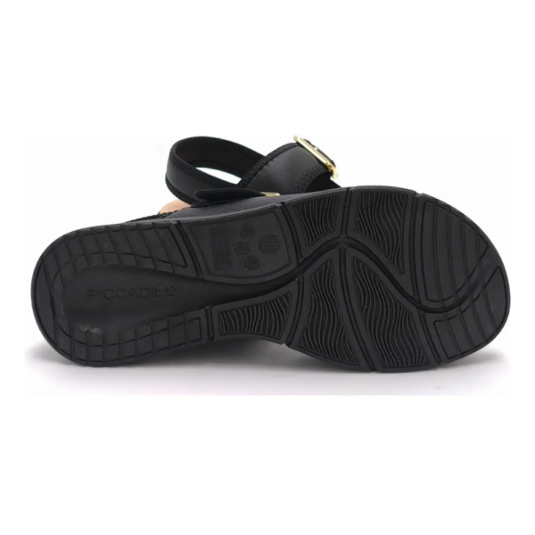 Sandália Piccadilly Esporão Médio Preto 571019