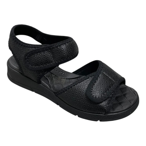 Sandália Piccadilly Feminina Ortopédica Esporão Preta 571003