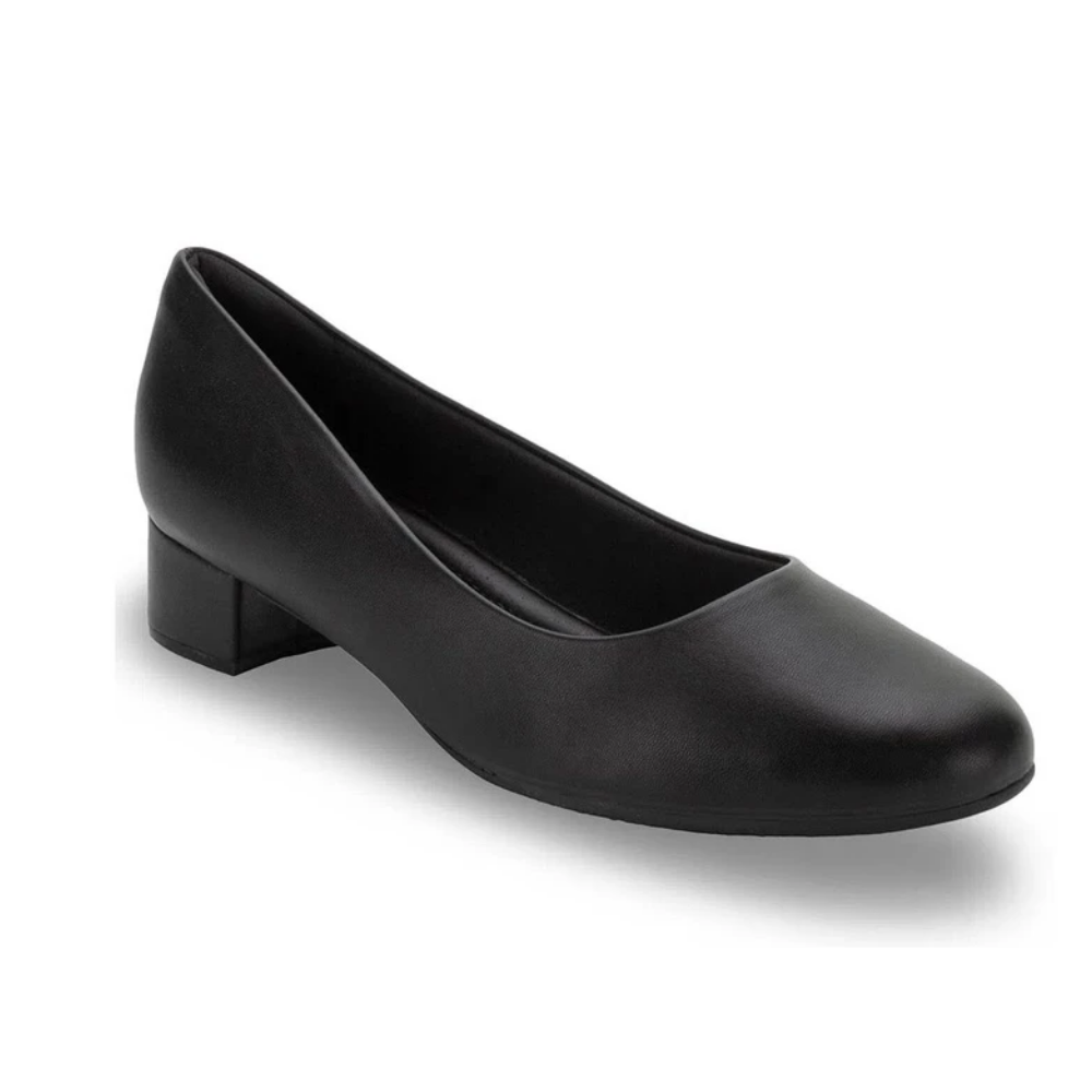 Sapato Feminino Piccadilly Salto Bloco Conforto Preto 140110-497 - Imagem 2