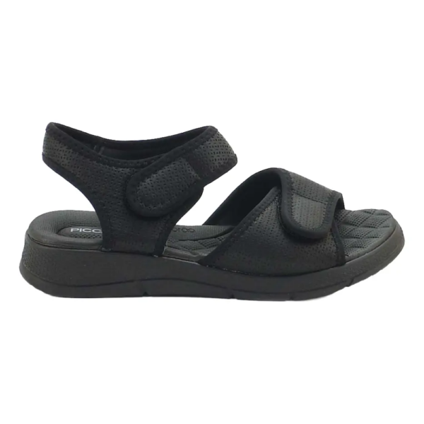 Sandália Piccadilly Feminina Ortopédica Esporão Preta 571003
