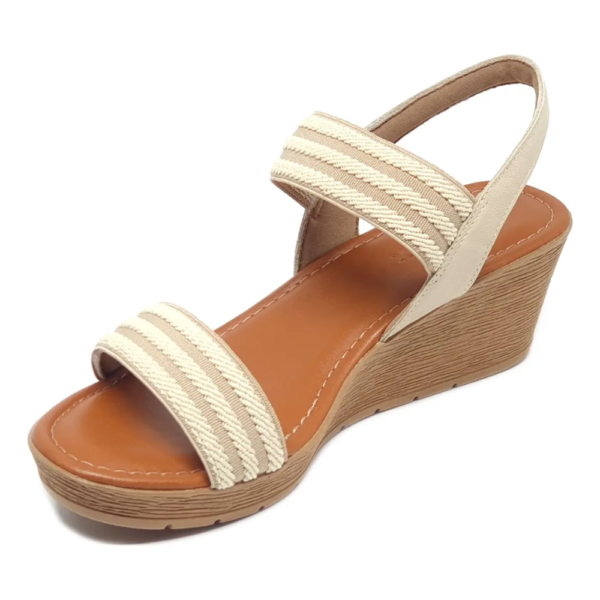 Sandália Usaflex Anabela Off-White AB870