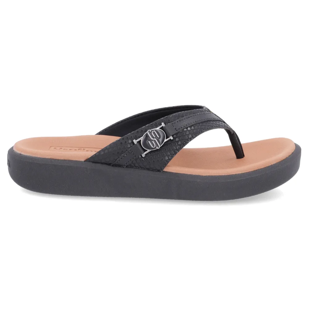Chinelo Usaflex Rasteiro Preto AL0102