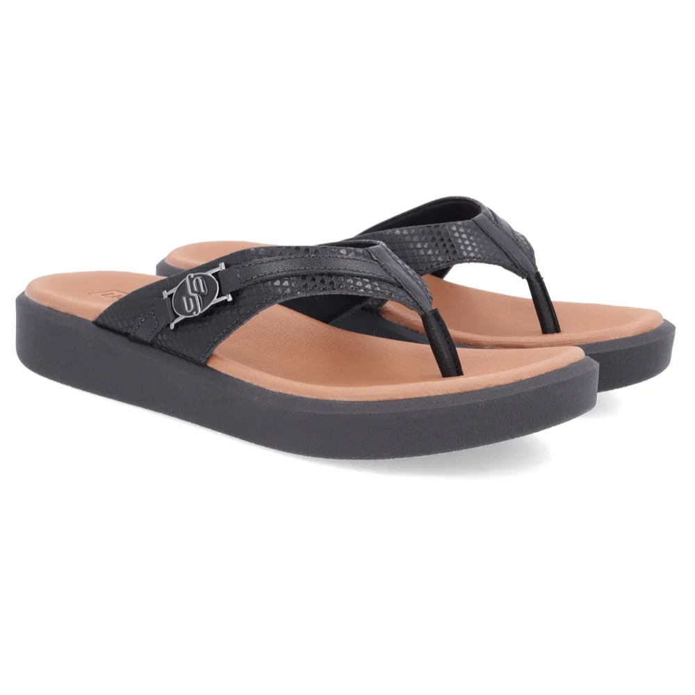 Chinelo Usaflex Rasteiro Preto AL0102 - Imagem 4