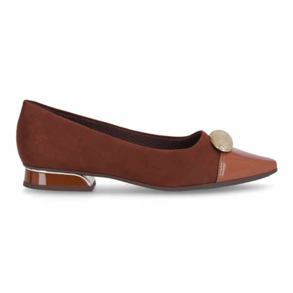 Sapatilha Feminina Piccadilly Bico Fino Feminino Ocre 279043