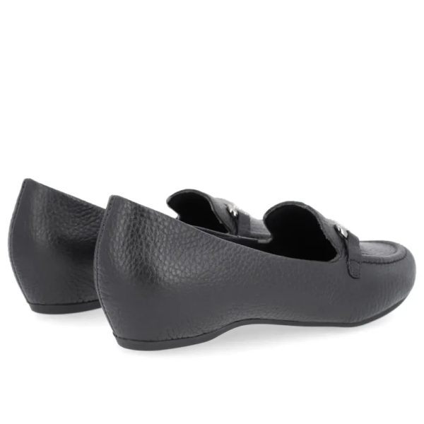 Mocassim Feminino Usaflex em Couro Preto N2270