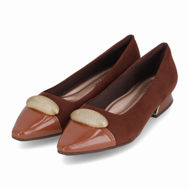 Sapatilha Feminina Piccadilly Bico Fino Feminino Ocre 279043