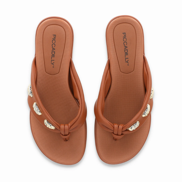 Chinelo Feminino Piccadilly Ocre 523006