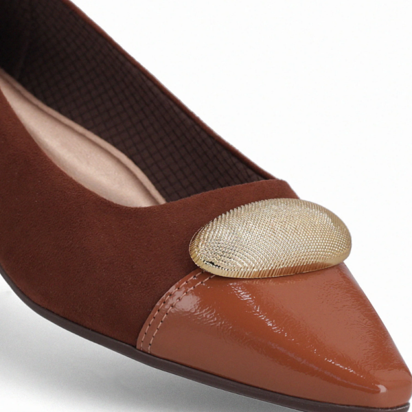 Sapatilha Feminina Piccadilly Bico Fino Feminino Ocre 279043