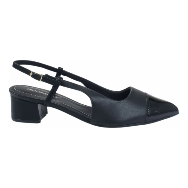 Sapato Feminino Piccadilly Slingback Preto 739058