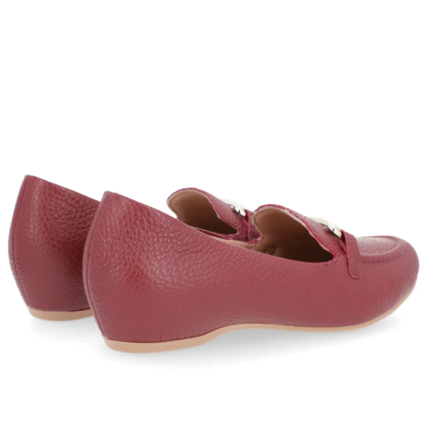 Mocassim Feminino Usaflex em Couro Bordô N2270