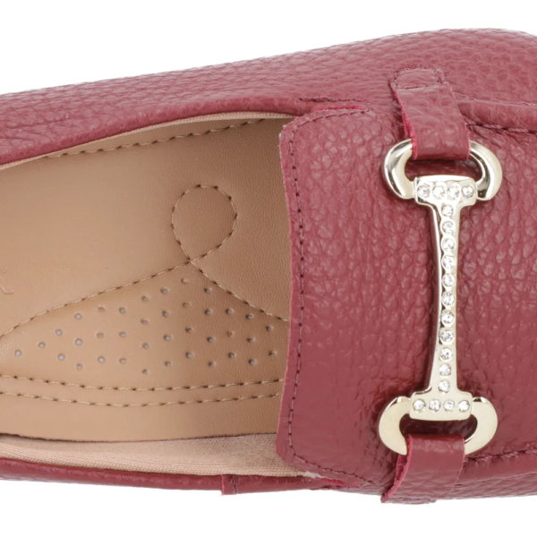 Mocassim Feminino Usaflex em Couro Bordô N2270